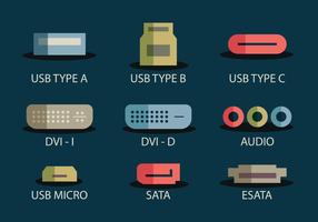 USB-Port-Symbol vektor