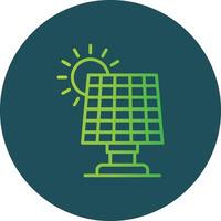 Solarpanel kreatives Icon-Design vektor