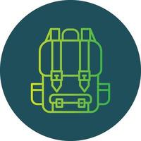 Rucksack kreatives Icon-Design vektor