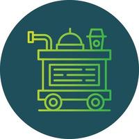 Food Trolley kreatives Icon-Design vektor