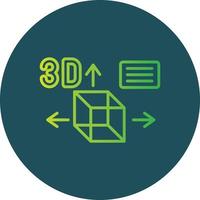 3D-Design kreatives Icon-Design vektor