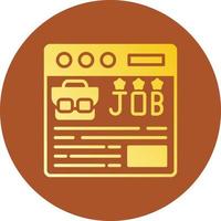 Job kreatives Icon-Design vektor