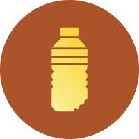 Wasserflasche kreatives Icon-Design vektor