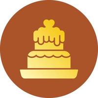 Kuchen kreatives Icon-Design vektor