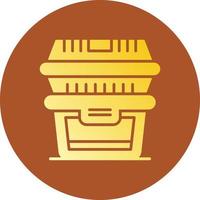 kreatives Icon-Design für Lebensmittelbehälter vektor