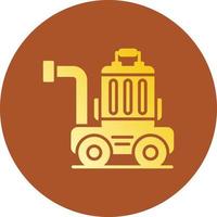 Gepäckwagen kreatives Icon-Design vektor