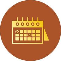 Kalender kreatives Icon-Design vektor