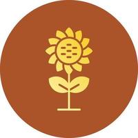 Sonnenblume kreatives Icon-Design vektor