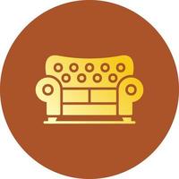 Sofa kreatives Icon-Design vektor