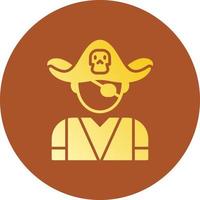Piraten kreatives Icon-Design vektor