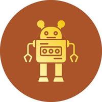 Roboter kreatives Icon-Design vektor