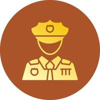 Polizist kreatives Icon-Design vektor