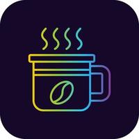 Kaffee kreatives Icon-Design vektor