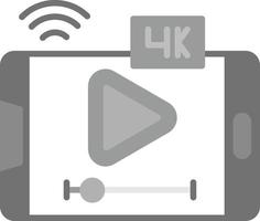 Video-Streaming kreatives Icon-Design vektor