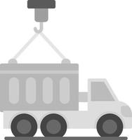 kreatives Icon-Design für Container-LKW vektor