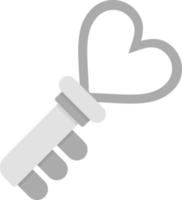 kreatives Icon-Design für Liebesschlüssel vektor