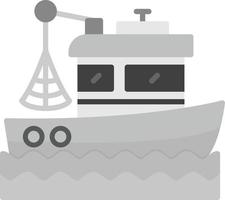 fiske båt kreativ ikon design vektor