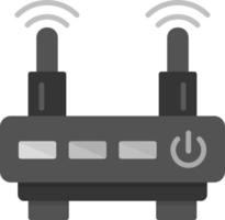 WLAN-Router kreatives Icon-Design vektor