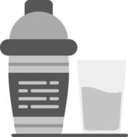 Cocktail-Shaker kreatives Icon-Design vektor