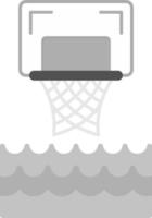 vatten basketboll kreativ ikon design vektor