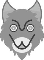 Wolf kreatives Icon-Design vektor