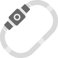 Karabiner kreatives Icon-Design vektor