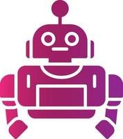 Roboter kreatives Icon-Design vektor