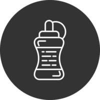 Wasserflasche kreatives Icon-Design vektor