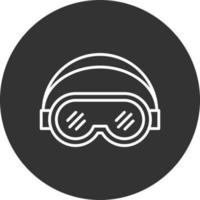 Skibrille kreatives Icon-Design vektor