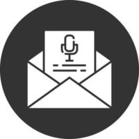 Voice-E-Mail kreatives Icon-Design vektor