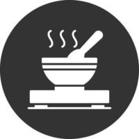 Heiße Suppe kreatives Icon-Design vektor