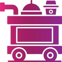 Food Trolley kreatives Icon-Design vektor