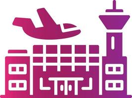 Flughafen kreatives Icon-Design vektor