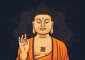 Illustration av Lord Buddha vektor