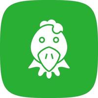 Huhn kreatives Icon-Design vektor