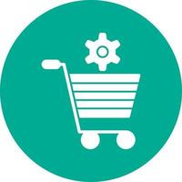 E-Commerce-Lösungen Vektor-Icon-Design vektor