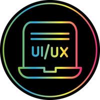 ui ux Designer-Vektor-Icon-Design vektor