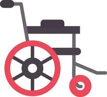 Rollstuhl-Vektor-Icon-Design vektor