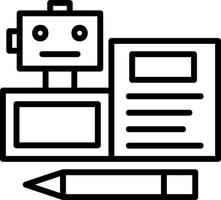 Bots Copywriting Vektor-Icon-Design vektor
