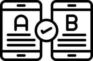 ab-Testvektor-Icon-Design vektor