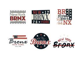 bronx vintage logos vektor