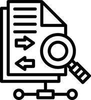 deskriptive Analytik-Vektor-Icon-Design vektor