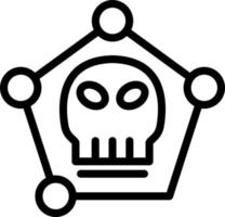 Malware-Vektor-Icon-Design vektor