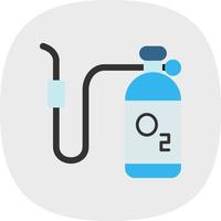 Sauerstofftank-Vektor-Icon-Design vektor