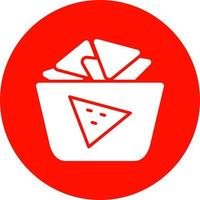 Nachos-Vektor-Icon-Design vektor