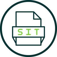 Symbol für das Sit-Dateiformat vektor