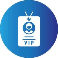 VIP-Pass-Kreativsymbol vektor