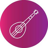mandolin kreativ ikon vektor