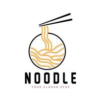 nudel logotyp, Ramen vektor, kinesisk mat, snabb mat restaurang varumärke design, produkt varumärke, Kafé, företag logotyp vektor