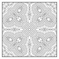 Mandala zum Ausmalen für Erwachsene. Mandala-Hintergrund. Mandala-Muster zum Ausmalen. hand gezeichneter mandalamusterhintergrund. Vektor-Schwarz-Weiß-Malseite für Malbuch. vektor